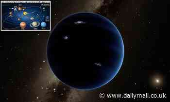 Planet Nine could be surrounded by up to 20 hot moons