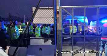 Violence after football match sees children arrested and police officer hospitalised