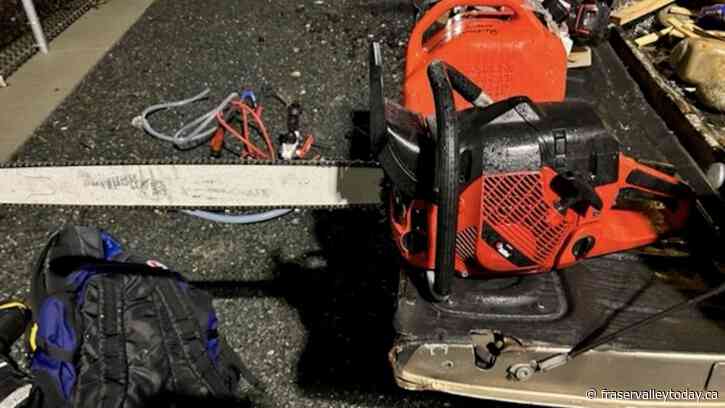 Chilliwack RCMP look to return chainsaws stolen from Industrial Way property