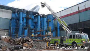 5 Days Later, Miami-Dade Firefighters Still Working Nonstop to Extinguish Energy Plant Fire