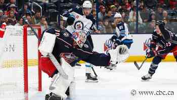 Korpisalo makes 37 saves, Johnson scores 3rd-period winner as Blue Jackets down Jets