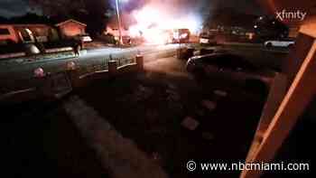 No Injuries Reported After Massive Fire Engulfs Miami Gardens Home