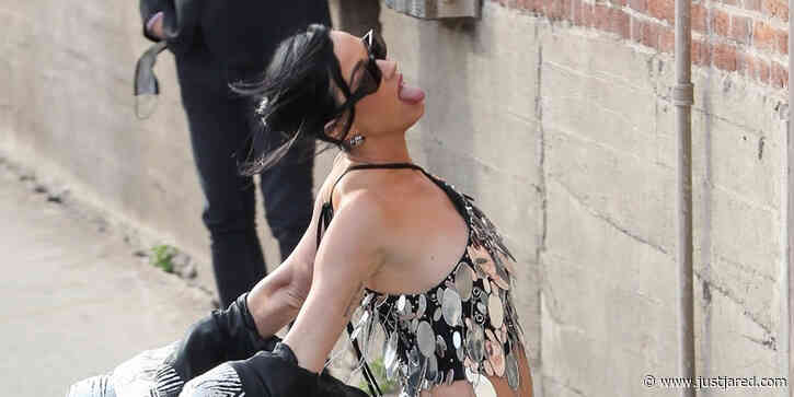 Katy Perry Strikes a Pose While Modeling Bold Look Ahead of 'American Idol' Season Premiere