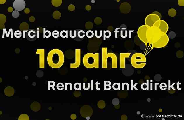 10 Jahre Vertrauen beim Sparen mit der Renault Bank direkt
