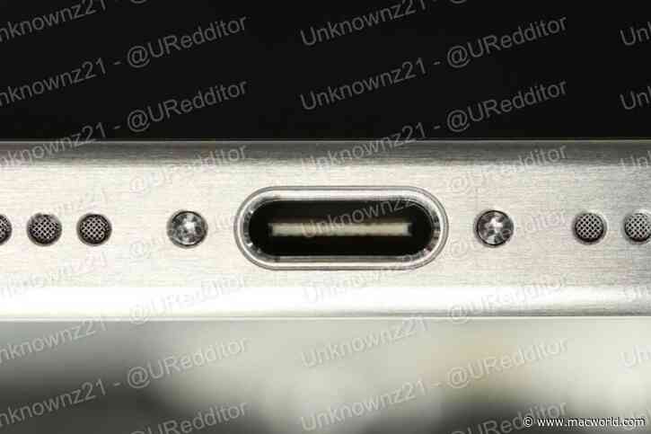 The iPhone 15’s switch to USB-C confirmed in first real-world spy shot