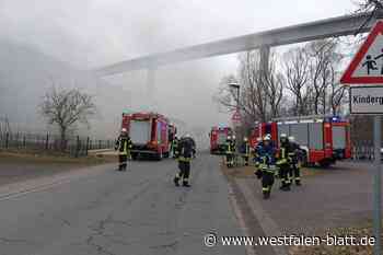 Feuerwehreinsatz bei Hegers in Bad Wünnenberg