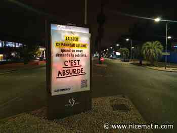 À Villeneuve-Loubet, Greenpeace s’en prend à des enseignes lumineuses pour dénoncer "le gâchis d’énergie"