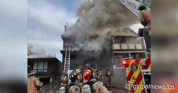 Hamilton firefighters battle multiple-alarm blaze at home in city centre on Century Street