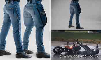 Bizarre $499 jeans inflate like an airbag to protect motorcyclists