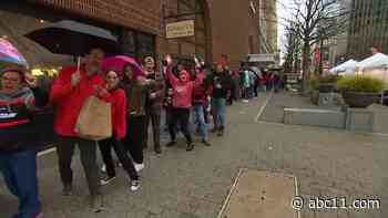 Big Caniacs energy happening in Downtown Raleigh for Hurricanes Fan Fest