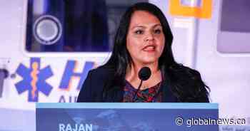 Alberta cabinet minister Rajan Sawhney says she won’t seek re-election this spring