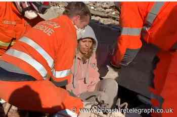Lancs firefighters reunite mum and child after Turkey earthquake