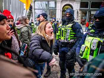Protesters back on the Parliament Hill, but in much smaller numbers