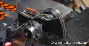 Robots rumble in high school competition