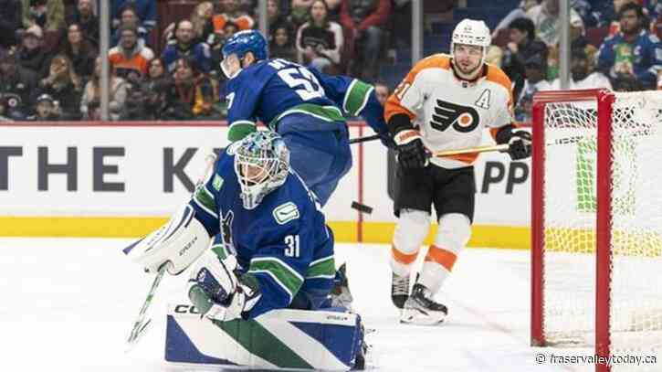 Pettersson pots five points, Vancouver Canucks down Philadelphia Flyers 6-2