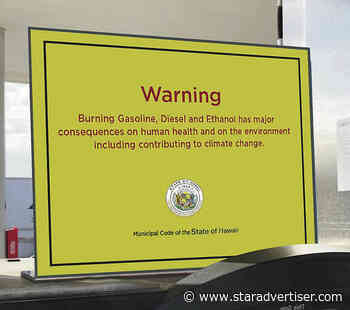 Climate warning labels sought for self-service gas stations