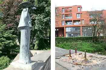 Unbekannte stürzen wertvolle Skulptur von Aa-Brücke