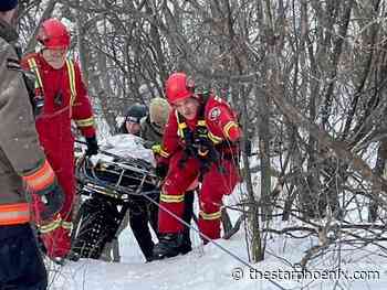 Saskatoon emergency services join forces for riverside rescue