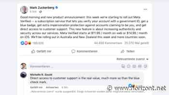 Facebook und Instagram: Meta experimentiert mit einem Abo-Geschäftsmodell