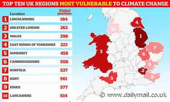 Is YOUR home at risk? Study reveals UK regions most vulnerable to climate change