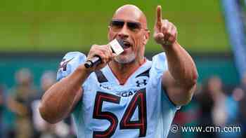 'Your dream is just beginning.' The Rock makes impassioned speech