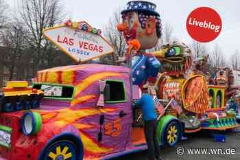 Live: Letzte Vorbereitungen für Rosenmontagszug in Münster laufen