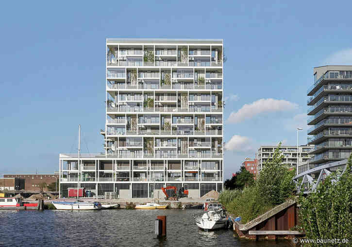 Holzhybrid in Amsterdam - Wohnhochhaus von Olaf Gipser Architects