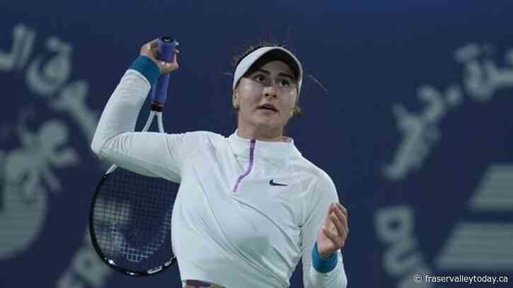 Canada’s Bianca Andreescu drops opening-round match in straight sets at Dubai Open