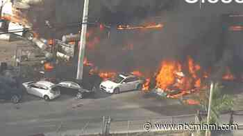 2 Dead, 3 Hurt After Reported Explosion, Massive Fire at Medley Business
