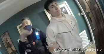 Chilling moment blank-faced teen arrested after stabbing gran to death in the bath