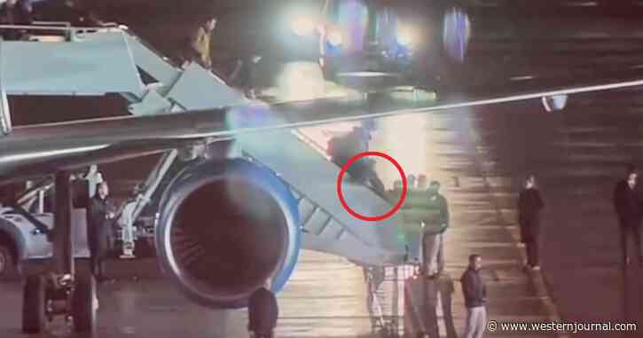 Watch: Camera Catches Body Falling Down Air Force One Stairs, And This Time It Isn't Biden