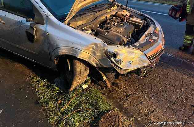 POL-STD: Autofahrerin kommt mehrfach in den Gegenverkehr und prallt schließlich gegen einen Baum