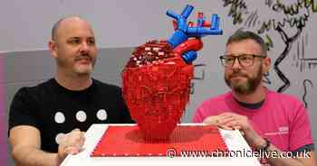 LEGO hearts in Eldon Square highlight 'amazing' and 'vital' work of organ donation teams in Newcastle
