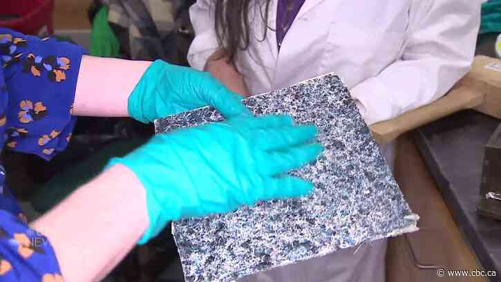 Canadian engineer reusing single-use face masks to make recycled paving blocks