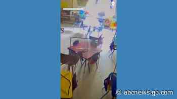 WATCH:  Deer bursts into classroom