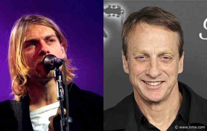 Kurt Cobain handpainted Iron Maiden skateboard replicas are being sold by Tony Hawk