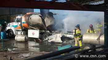 2 dead in semi-truck fire and explosion near Miami