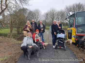 Harold Wood bridge connecting park to Pages Wood finished