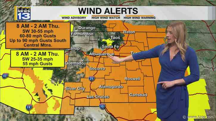 Extreme wind, mountain snow and valley rain Wednesday