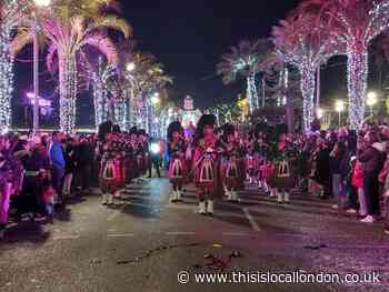 Shree Swaminarayan Mandir Kingsbury band performs in Nice