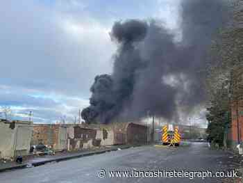 Huge fire breaks out at Blackburn V10 polymer site again