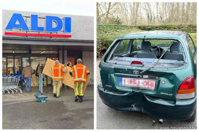 Vrouw (79) vergist zich van pedaal en rijdt vriendin aan in uitgang Aldi: dame loopt armbreuk en snijwonden op