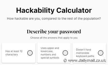 How hackable is YOUR online life? Take this calculator to find out