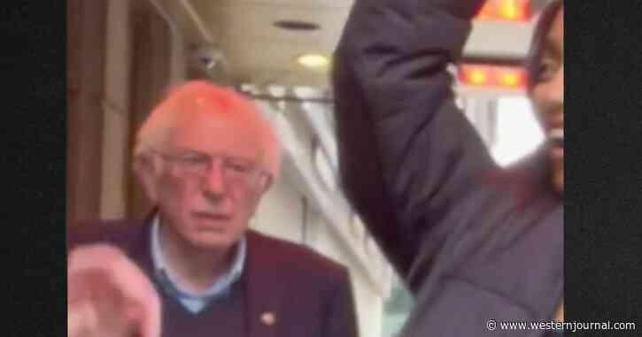 Bernie Sanders Reaction to TikToker's Viral NYC Dance Accidentally Caught on Video
