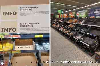 Watford's Asda and Sainsbury's amid fruit and veg shortage