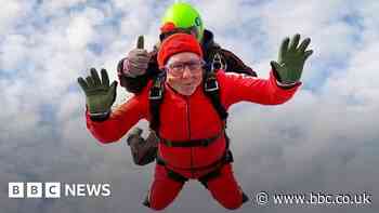 Man, 76, completes skydive in memory of his wife