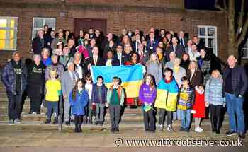Events at Watford Town Hall and Library for anniversary of Ukraine war