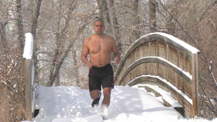 Man from Switzerland in Calgary to train for ice-immersion world record