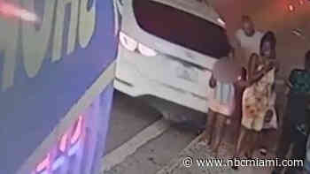 Dramatic Video Shows Unoccupied SUV Slamming Into Woman and Kids in North Miami