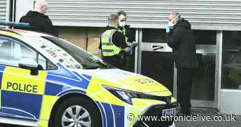 Police officers raid suspected cannabis farm on North Shields street